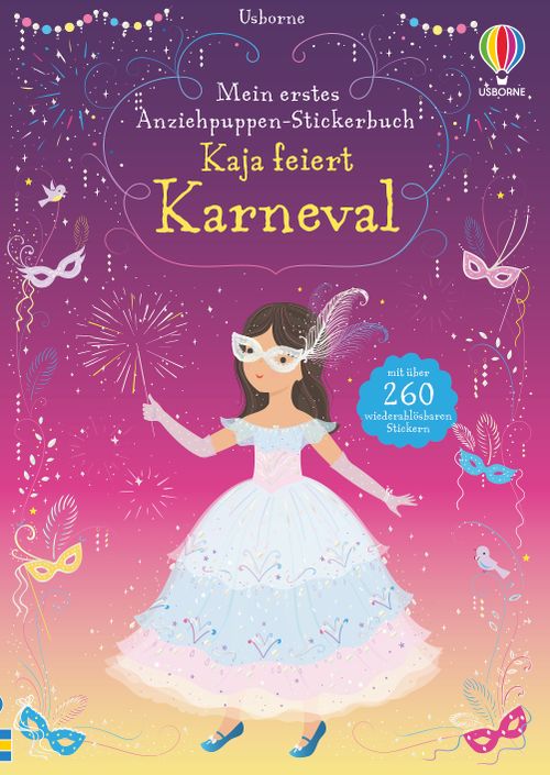 Cover des Buches Mein erstes Anziehpuppen-Stickerbuch: Kaja feiert Karneval von 