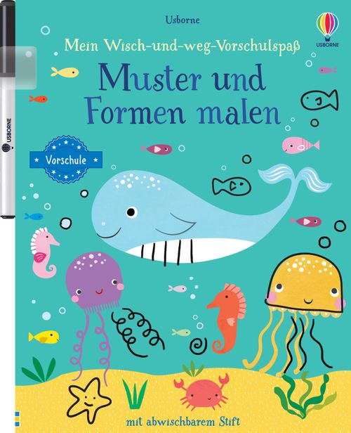 Cover des Buches Mein Wisch-und-weg-Vorschulspaß:  Muster und Formen malen von Jessica Greenwell