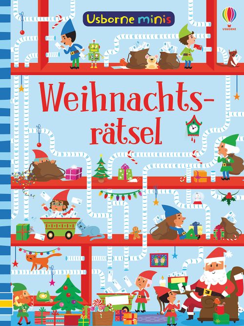 Cover des Buches Usborne Minis - Weihnachtsrätsel von Simon Tudhope