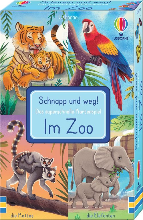 Cover des Buches Schnapp und weg! Das superschnelle Kartenspiel: Im Zoo von 