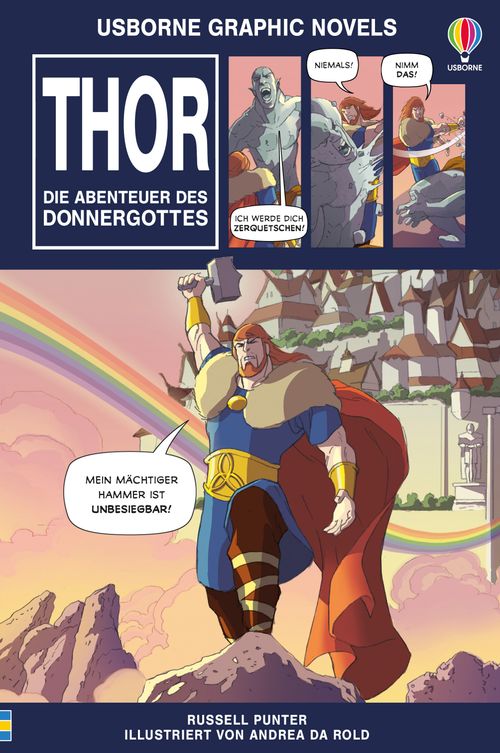 Cover des Buches Usborne Graphic Novels: Thor – Die Abenteuer des Donnergottes von Russell Punter