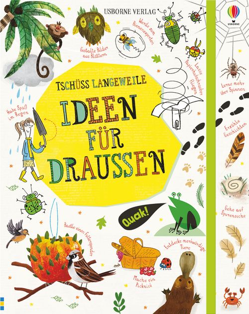 Cover des Buches Tschüss Langeweile: Ideen für draußen von Sarah Hull, Lara Bryan, James Maclaine