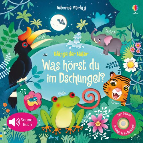 Cover des Buches Klänge der Natur: Was hörst du im Dschungel? von Sam Taplin