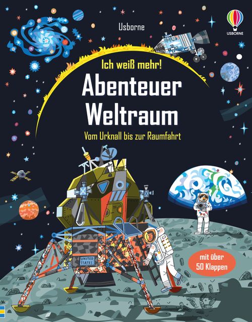Cover des Buches Ich weiß mehr! Abenteuer Weltraum von Katie Daynes