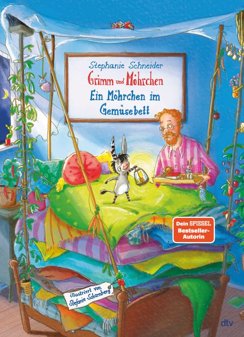 Cover des Buches Grimm und Möhrchen – Ein Möhrchen im Gemüsebett von Stephanie Schneider