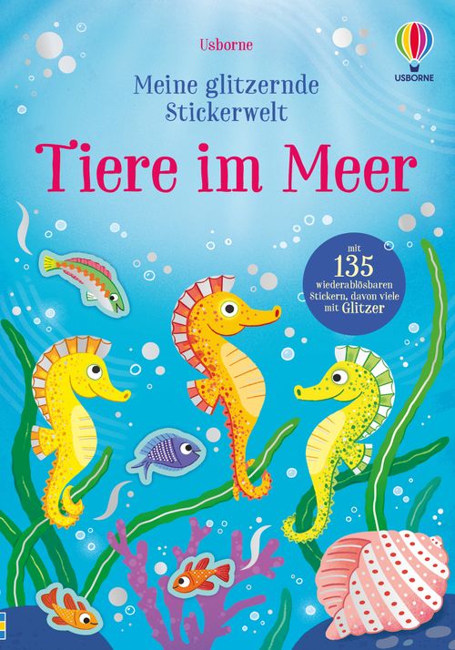 Cover des Buches Meine glitzernde Stickerwelt: Tiere im Meer von 