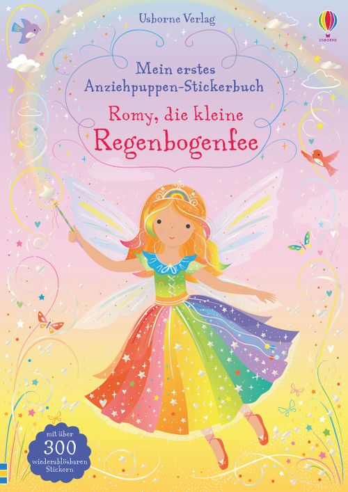 Cover des Buches Mein erstes Anziehpuppen-Stickerbuch: Romy, die kleine Regenbogenfee von 