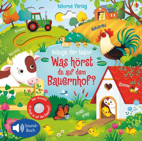 Cover des Buches Klänge der Natur: Was hörst du auf dem Bauernhof? von Sam Taplin