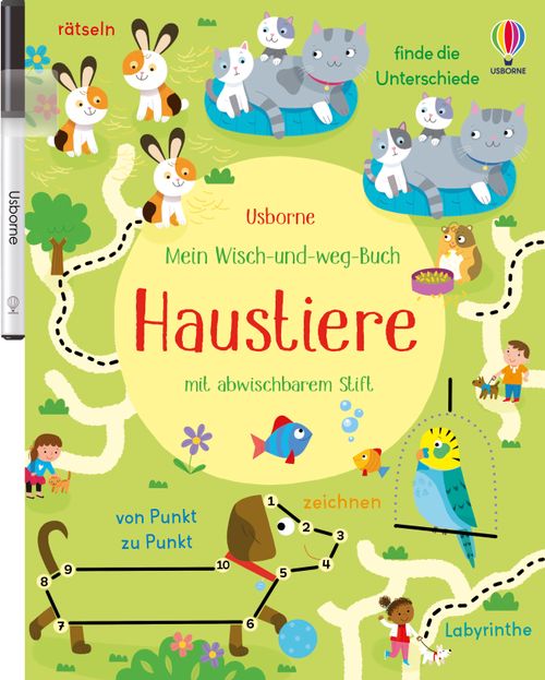 Mein Wisch-und-weg-Buch: Haustiere