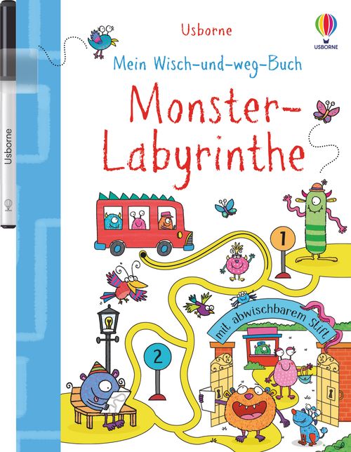 Cover des Buches Mein Wisch-und-weg-Buch: Monster-Labyrinthe von 