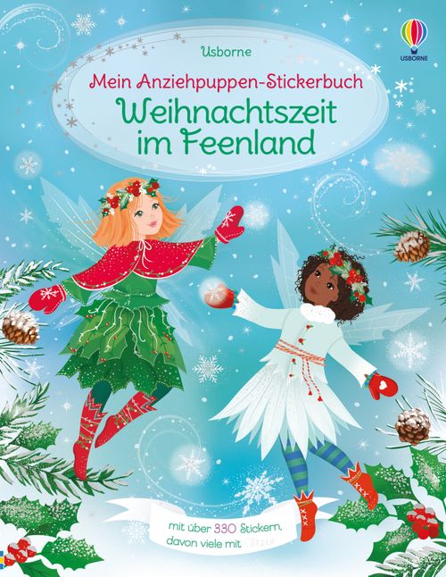 Cover des Buches Mein Anziehpuppen-Stickerbuch: Weihnachtszeit im Feenland von 