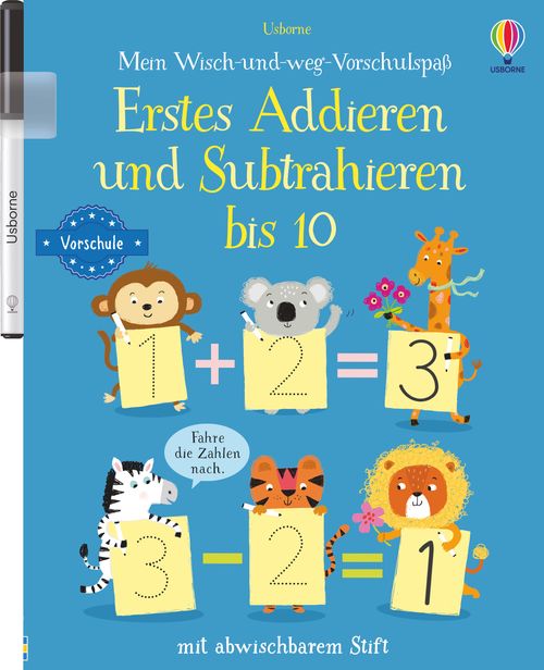 Cover des Buches Mein Wisch-und-weg-Vorschulspaß: Erstes Addieren und Subtrahieren bis 10 von 