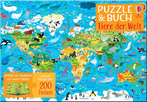 Cover des Buches Puzzle & Buch: Tiere der Welt von 