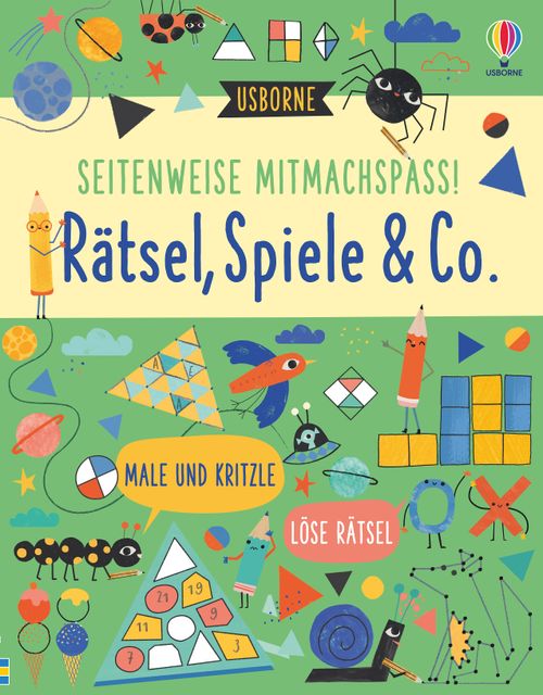 Cover des Buches Seitenweise Mitmachspaß! Rätsel, Spiele & Co. von 