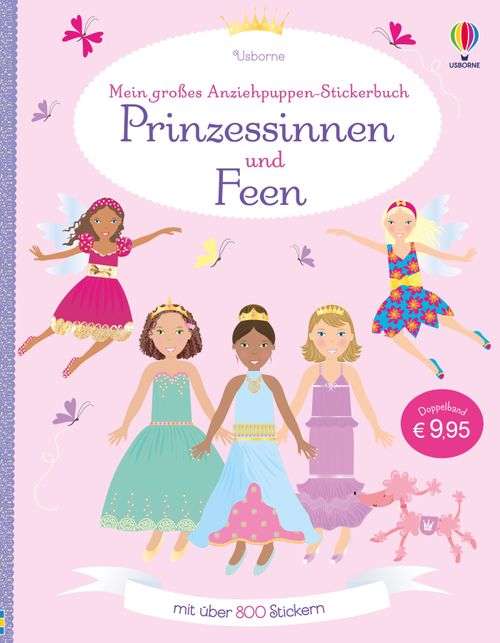 Cover des Buches Mein großes Anziehpuppen-Stickerbuch: Prinzessinnen und Feen von 