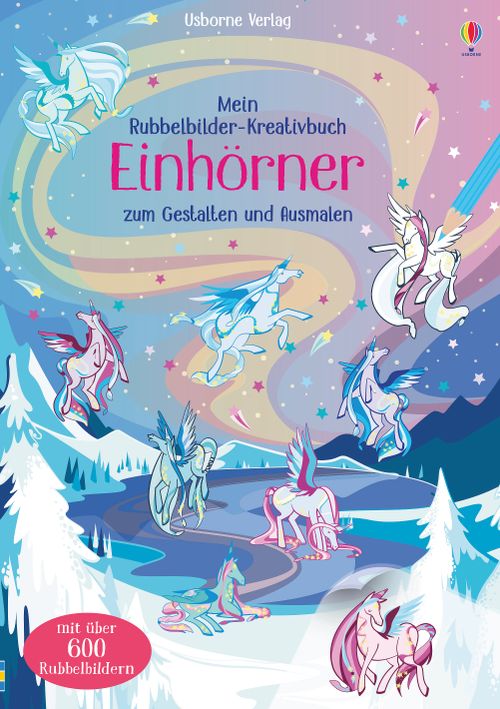 Cover des Buches Mein Rubbelbilder-Kreativbuch: Einhörner von 