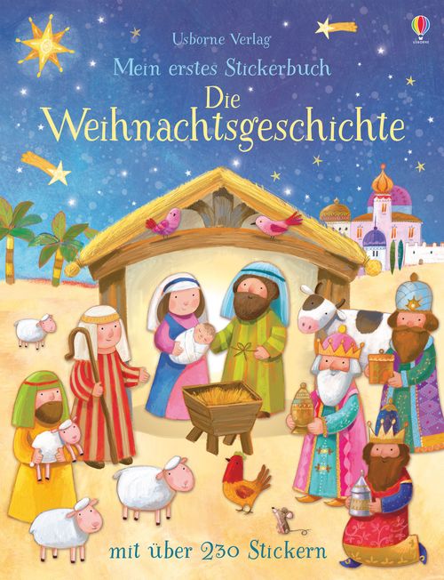 Cover des Buches Mein erstes Stickerbuch: Die Weihnachtsgeschichte von 