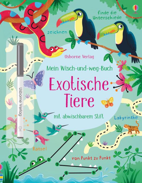 Cover des Buches Mein Wisch-und-weg-Buch: Exotische Tiere von 