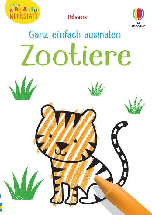Cover des Buches Kleine Kreativ-Werkstatt - Ganz einfach ausmalen: Zootiere von 