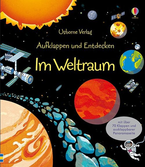 Cover des Buches Aufklappen und Entdecken: Im Weltraum von 