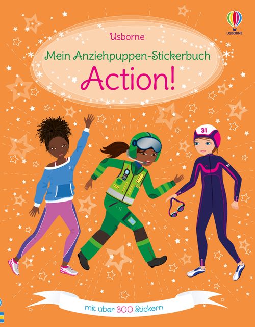 Cover des Buches Mein Anziehpuppen-Stickerbuch: Action! von 