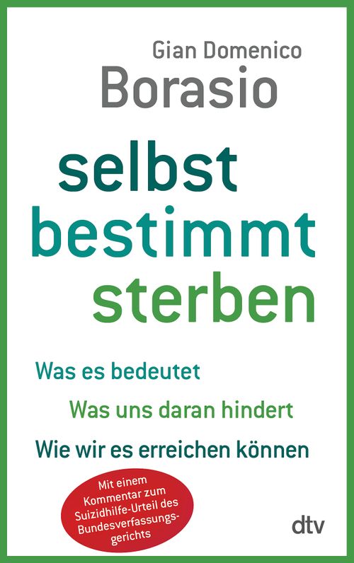 Cover des Buches Selbst bestimmt sterben von 