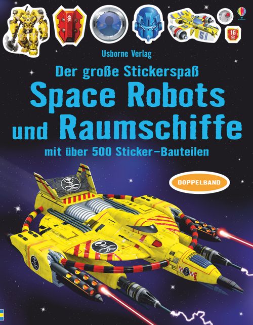 Cover des Buches Der große Stickerspaß: Space Robots und Raumschiffe von 