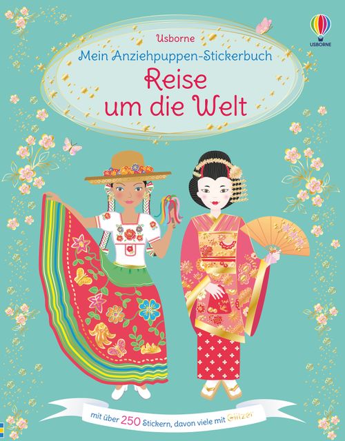 Cover des Buches Mein Anziehpuppen-Stickerbuch: Reise um die Welt von Emily Bone