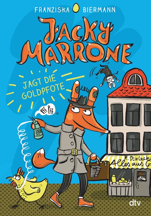 Cover des Buches Jacky Marrone jagt die Goldpfote von Franziska Biermann