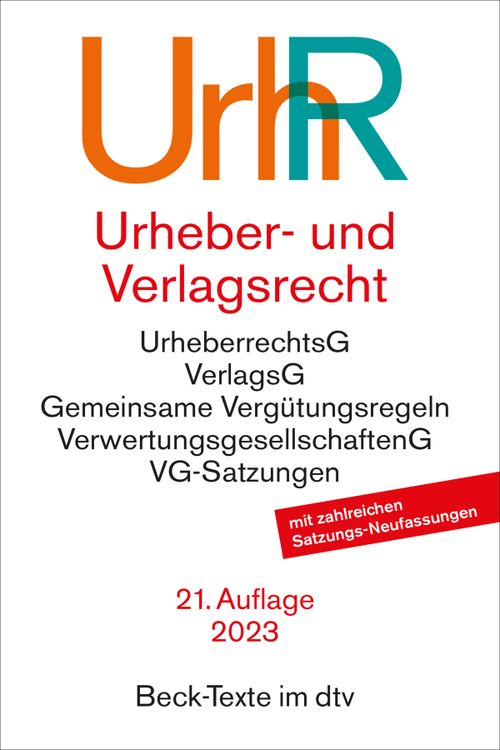 Cover des Buches Urheber- und Verlagsrecht von Hans-Peter Hillig