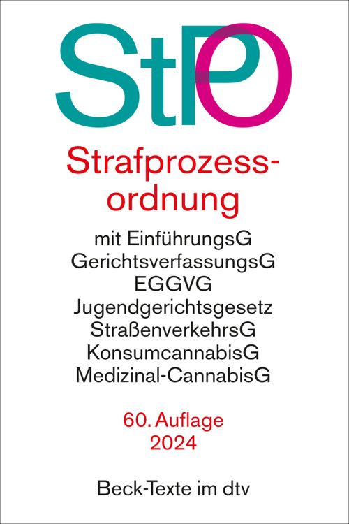 Cover des Buches Strafprozessordnung von 